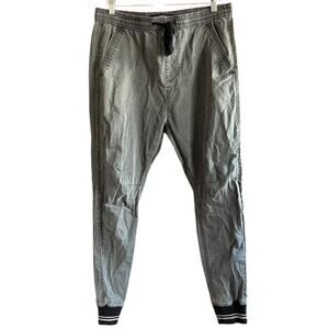 Mens Pants Size 34 Gray Skinny Jogger Casual Workout Gym Ready